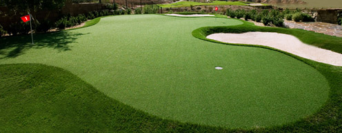 Reading a Mean Green Putting Green