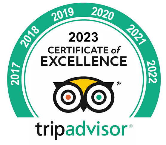 2023 Tripadvisor Certificate of Excellence Award