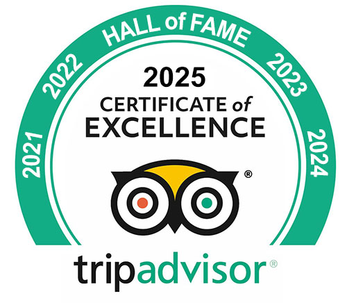 2025 Tripadvisor Certificate of Excellence Award